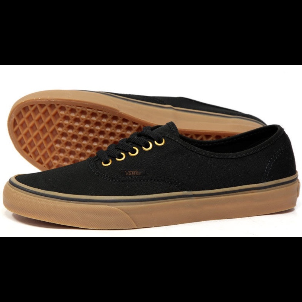 Black and brown vans